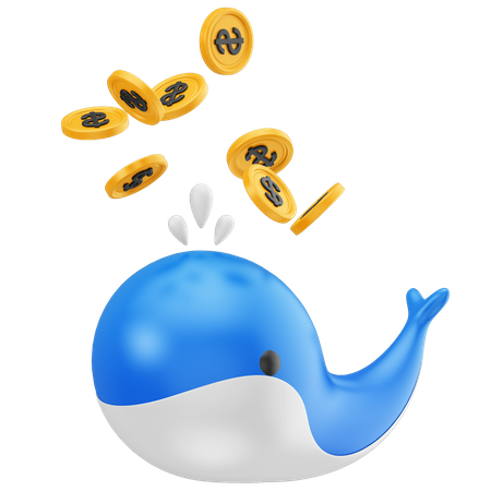 Baleine d'argent  3D Icon
