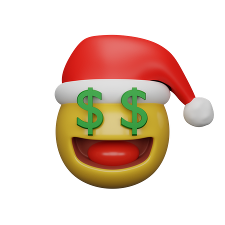 Visage de bouche d'argent  3D Emoji