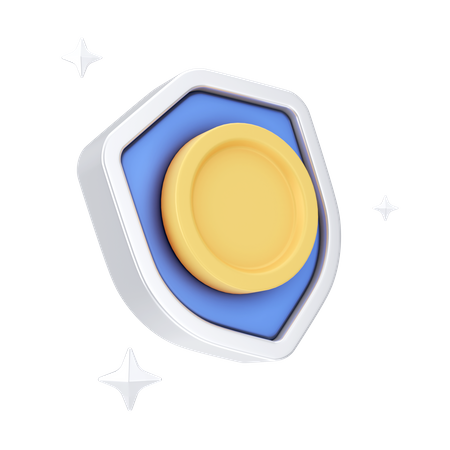 Bouclier d'argent  3D Icon