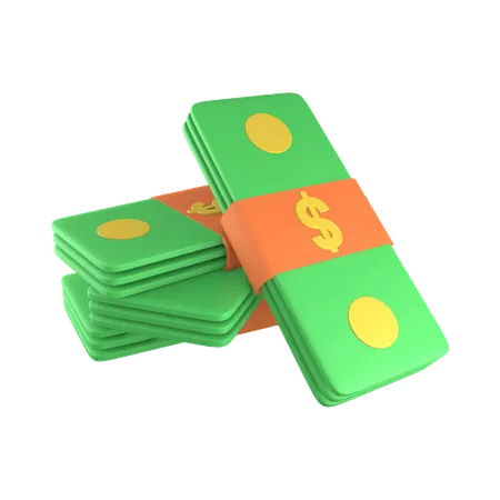 Paquet d'argent  3D Illustration