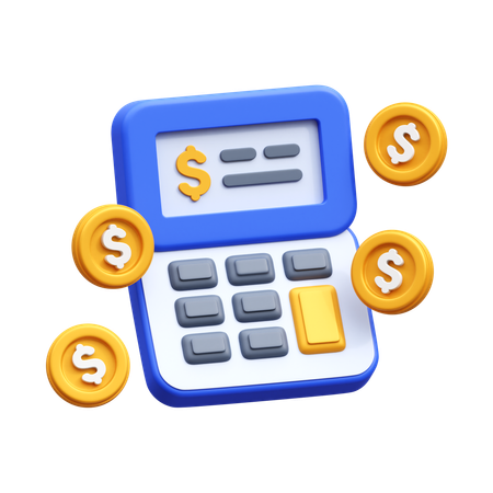 Calcul d'argent  3D Icon