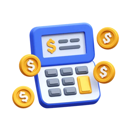 Calcul d'argent  3D Icon