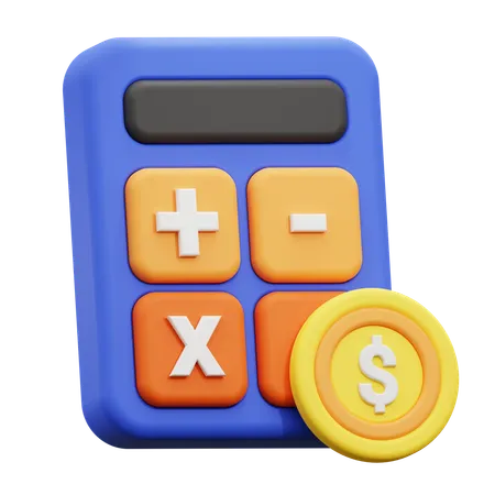 Calcul d'argent  3D Icon