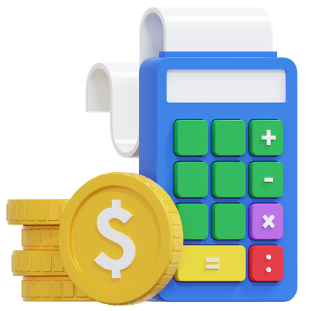 Calcul d'argent  3D Icon