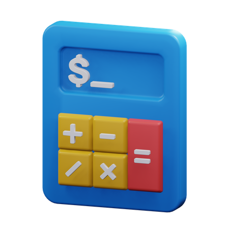 Calcul d'argent  3D Icon
