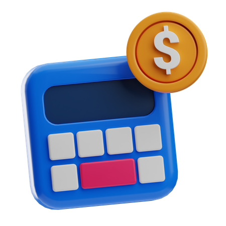 Calcul d'argent  3D Icon