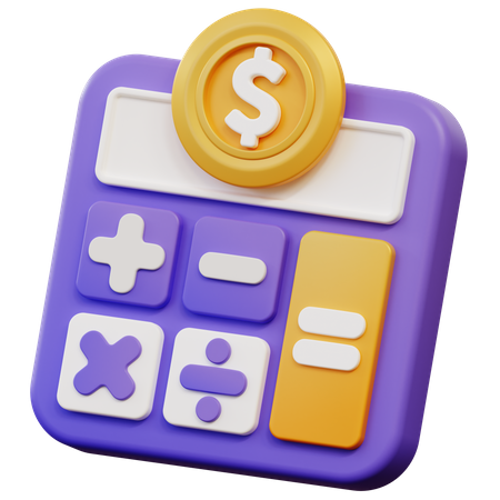 Calcul d'argent  3D Icon