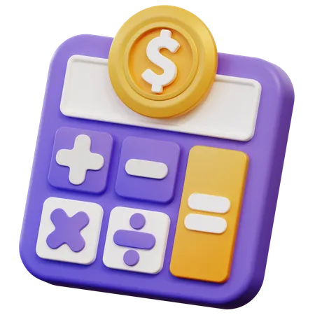 Calcul d'argent  3D Icon