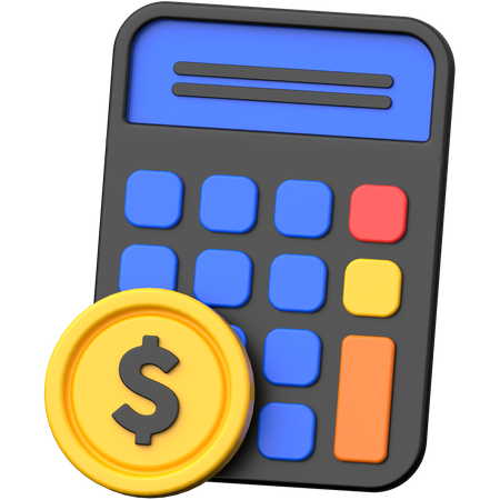 Calcul d'argent  3D Icon