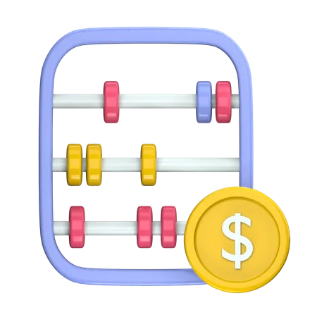 Calcul d'argent  3D Icon