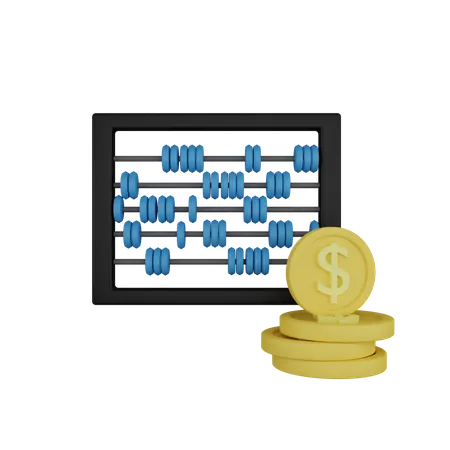 Calcul d'argent  3D Icon