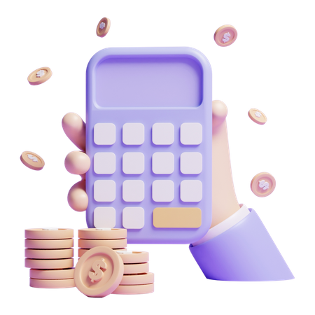 Calcul d'argent  3D Icon