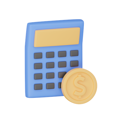 Calcul d'argent  3D Icon