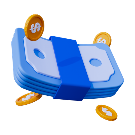 Argent liquide  3D Icon