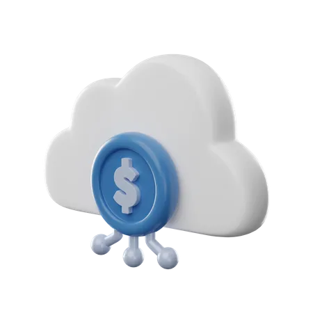 Nuage d'argent  3D Icon