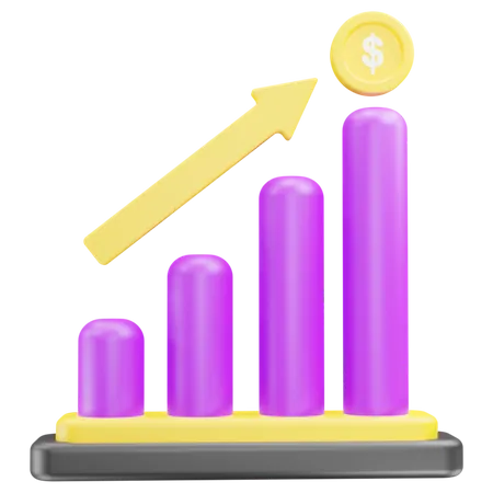 Croissance monétaire  3D Icon