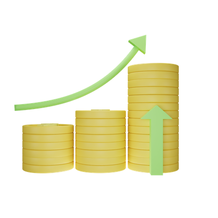 Croissance monétaire  3D Icon