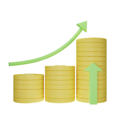 Croissance monétaire  3D Icon