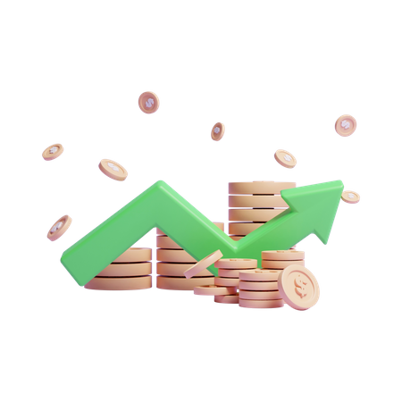 Croissance monétaire  3D Icon