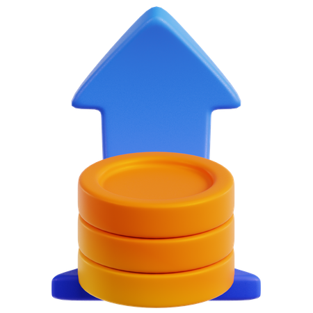 Argent de croissance  3D Icon