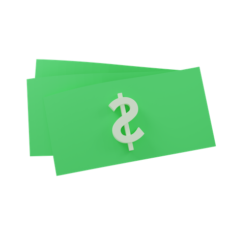 Argent Dollar  3D Icon