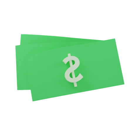 Argent Dollar  3D Icon