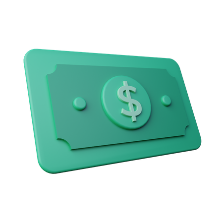 Argent Dollar  3D Icon