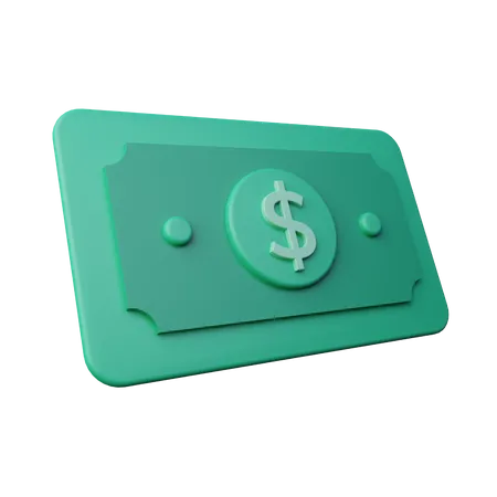 Argent Dollar  3D Icon