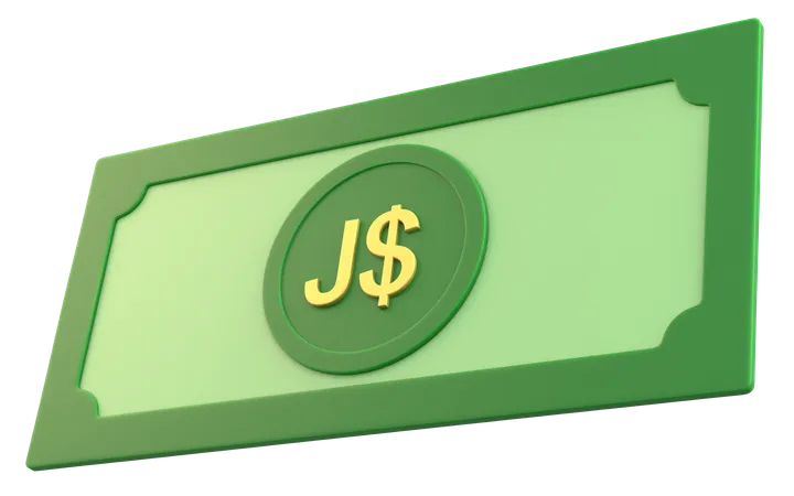 Argent du dollar jamaïcain  3D Icon