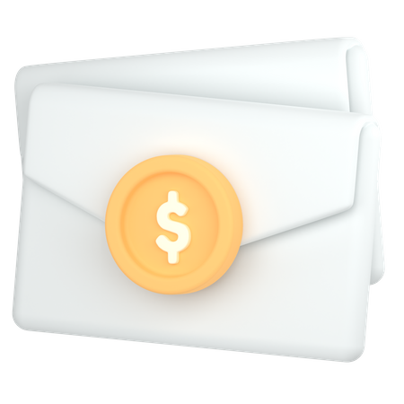 Email d'argent  3D Icon