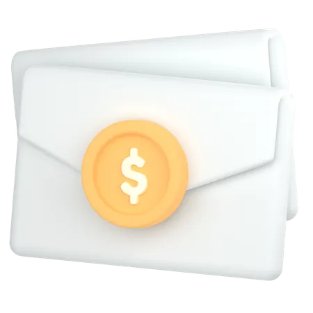 Email d'argent  3D Icon