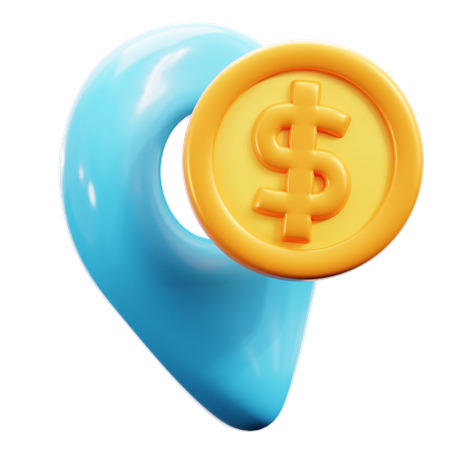 Emplacement de l'argent  3D Icon