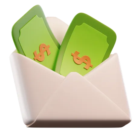 Enveloppe d'argent  3D Icon