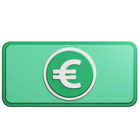 Argent Euros  3D Icon
