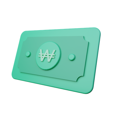 Argent gagné  3D Icon