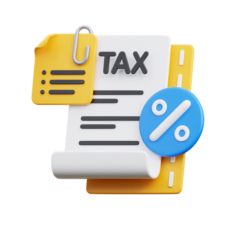 Impôt sur l'argent  3D Icon