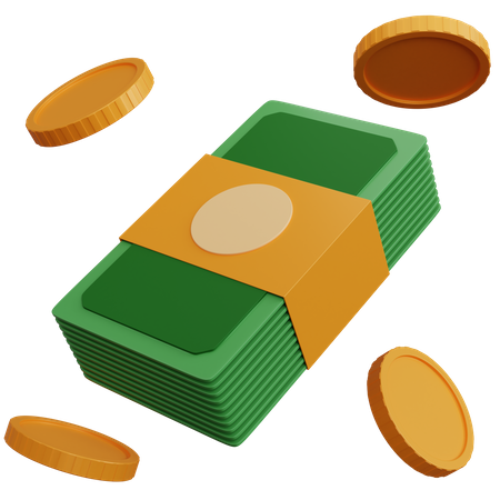 Argent liquide  3D Icon