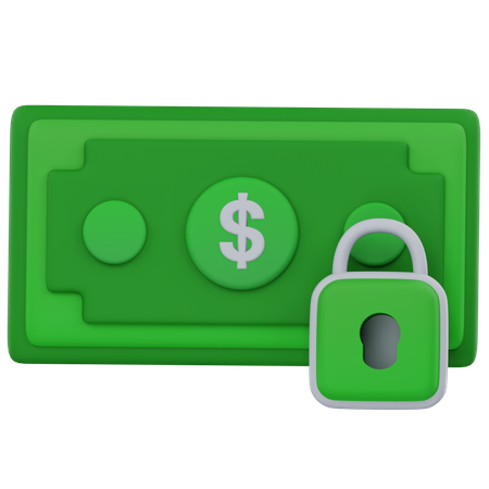 Serrure à argent  3D Icon