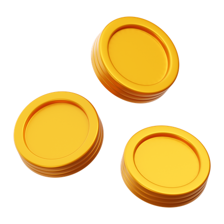 Pièces d'argent  3D Icon