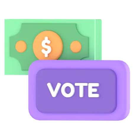 Politique de l'argent  3D Icon