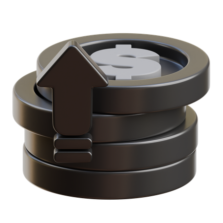 Profit en argent  3D Icon