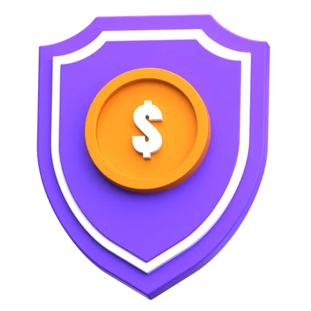 Protection de l'argent  3D Icon