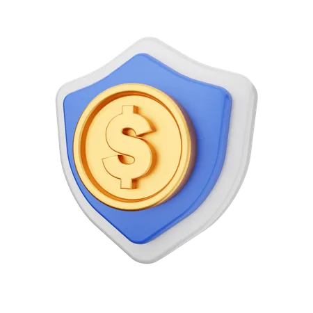 Protection de l'argent  3D Icon