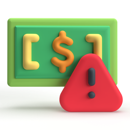 Risque financier  3D Icon