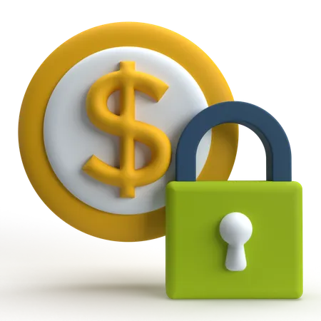 Sécurité financière  3D Icon