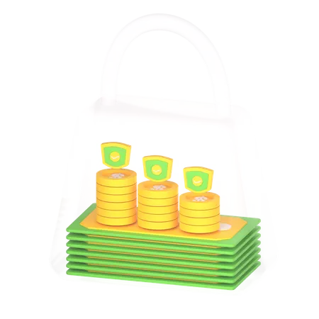 Sécurité financière  3D Icon