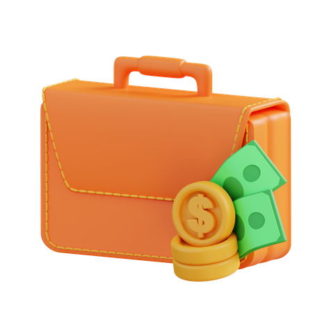 Valise d'argent  3D Icon