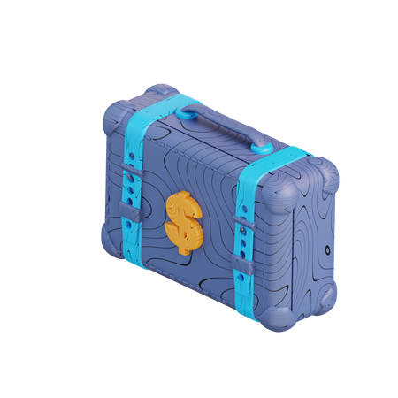 Valise d'argent  3D Icon