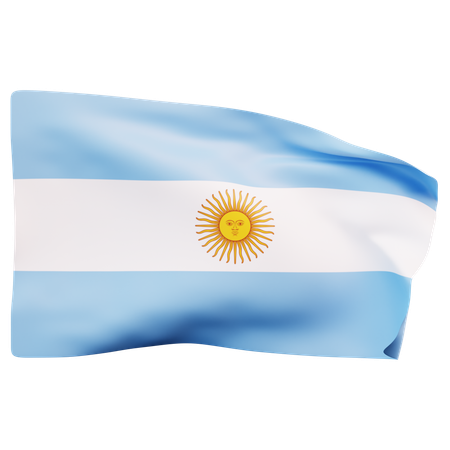 Bandeira argentina  3D Icon