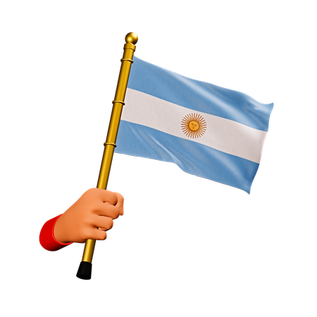 Bandeira argentina  3D Icon